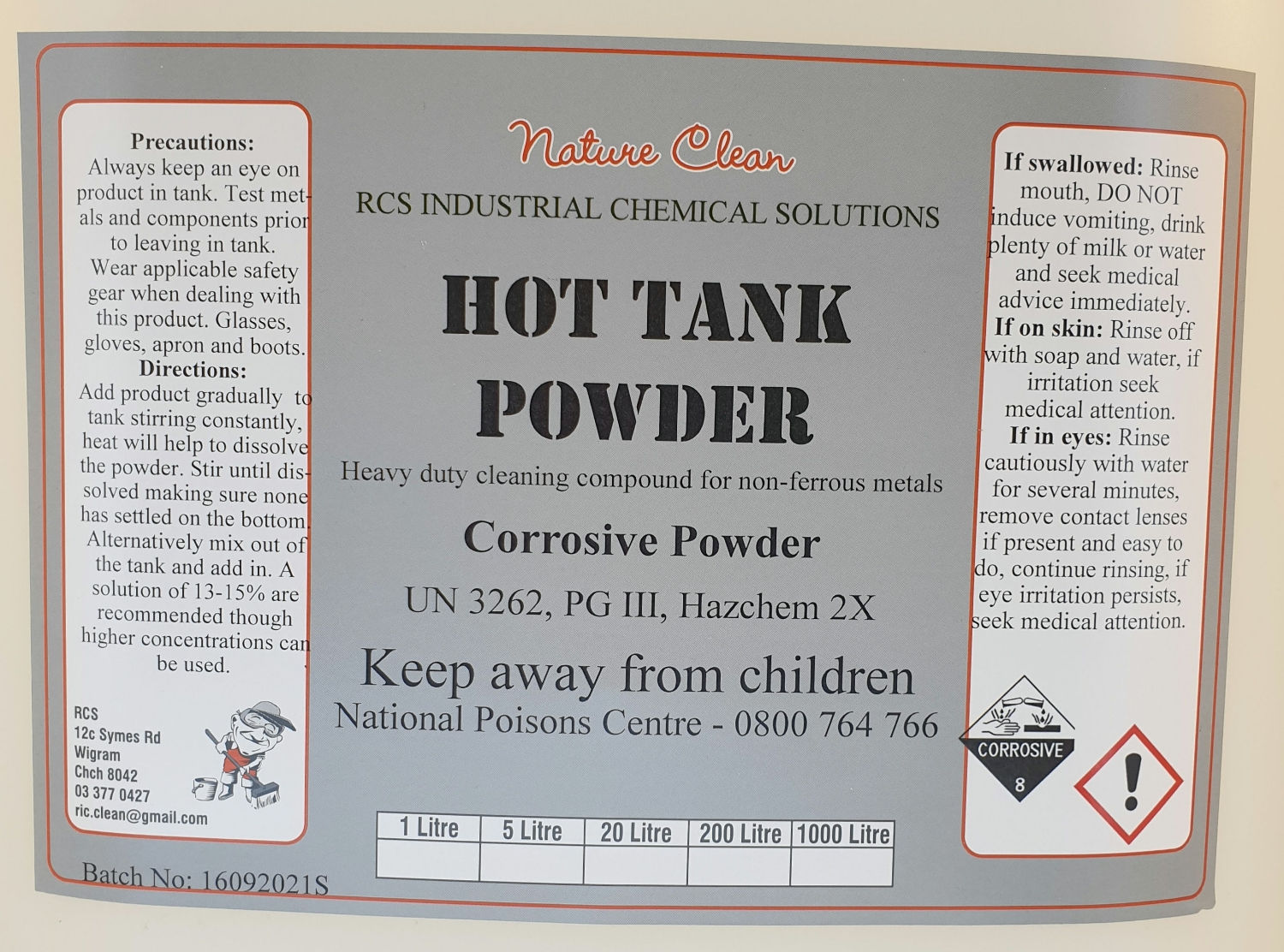 Hot Tank Powder