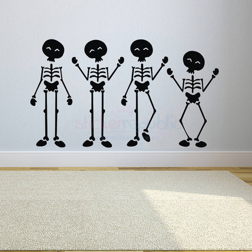 Set of Skeleton Wall Stickers