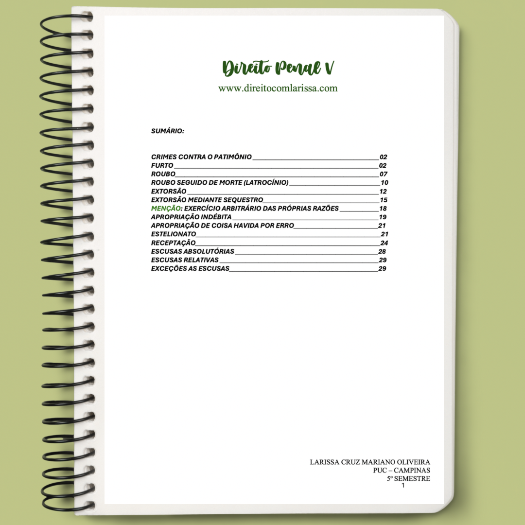 DIREITO PENAL - CRIMES PATRIMONIAIS
