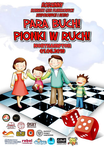 Para buch! Pionki w ruch! rodzinny konwent fanów gier planszowych, zespołowych i retro w Northampton