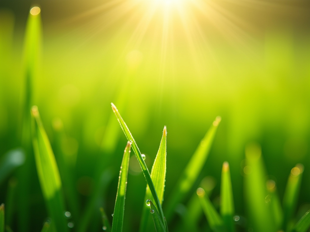 Lush green grass