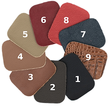 Les couleurs disponibles en cuir