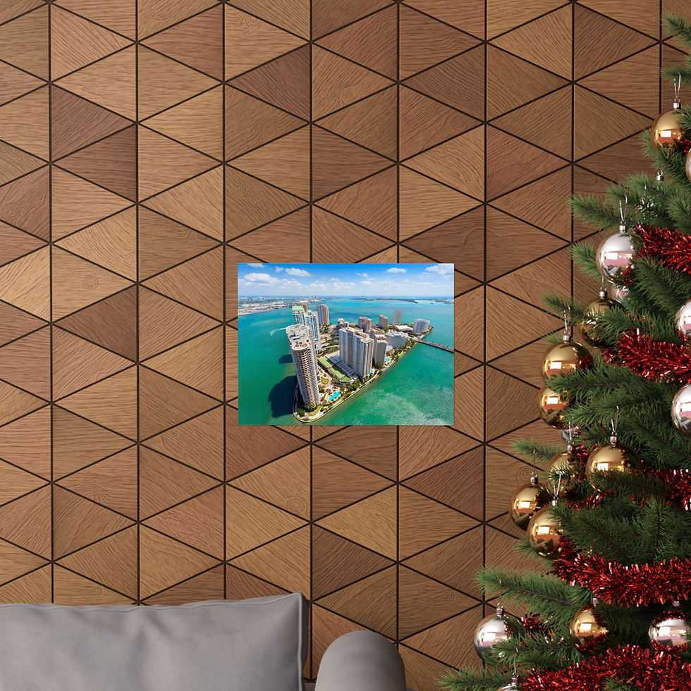 Thumbnail: Aerial Cityscape Matte Horizontal Poster