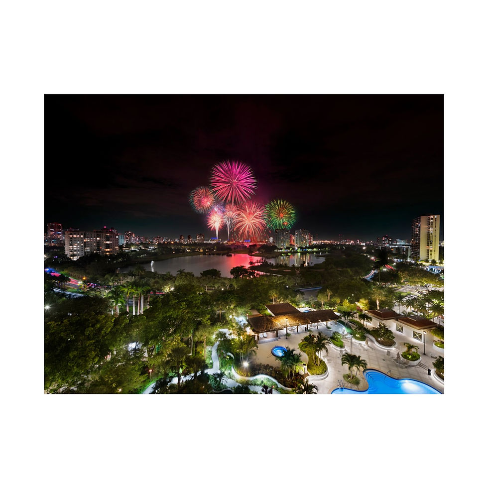 Miniatura: Colorful Fireworks Wall Art Poster