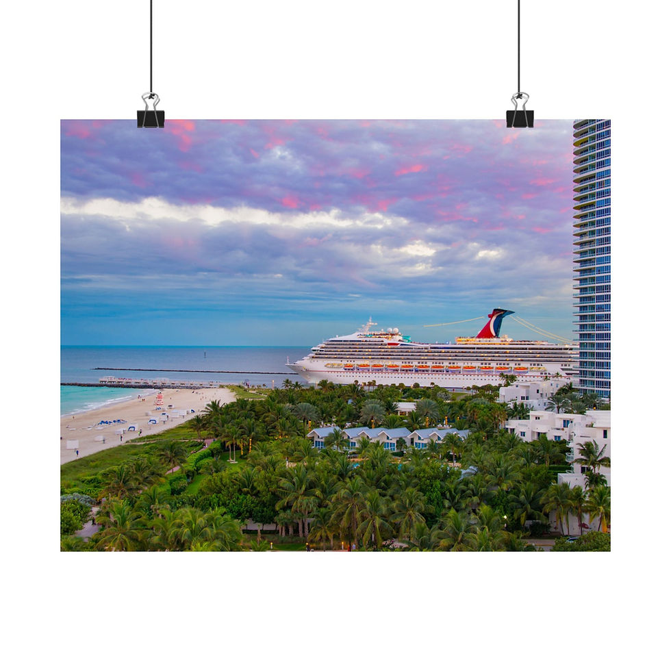 Miniatura: Tropical Cruise Wall Art Poster