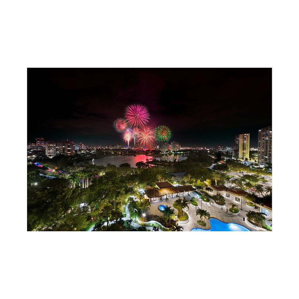 Miniatura: Colorful Fireworks Wall Art Poster
