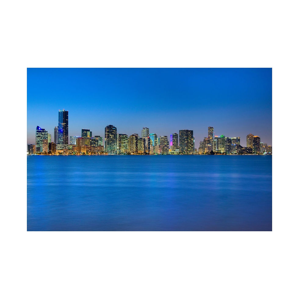 Miniatura: Night Cityscape Art Print