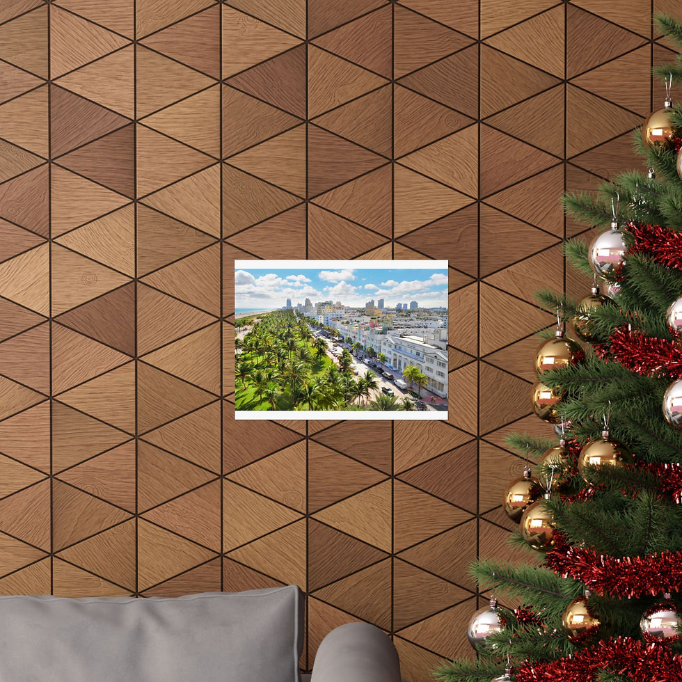 Thumbnail: South Beach Deco Drive Matte Horizontal Poster