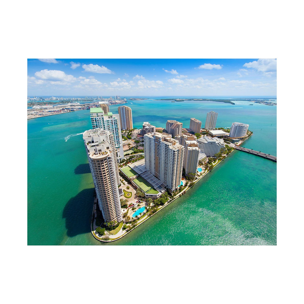 Thumbnail: Aerial Cityscape Matte Horizontal Poster
