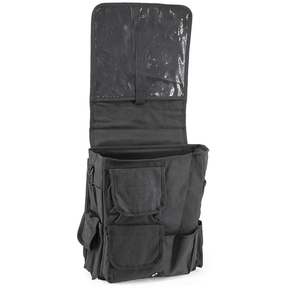 Thumbnail: Bella Russo 14" Canvas Messenger Bag