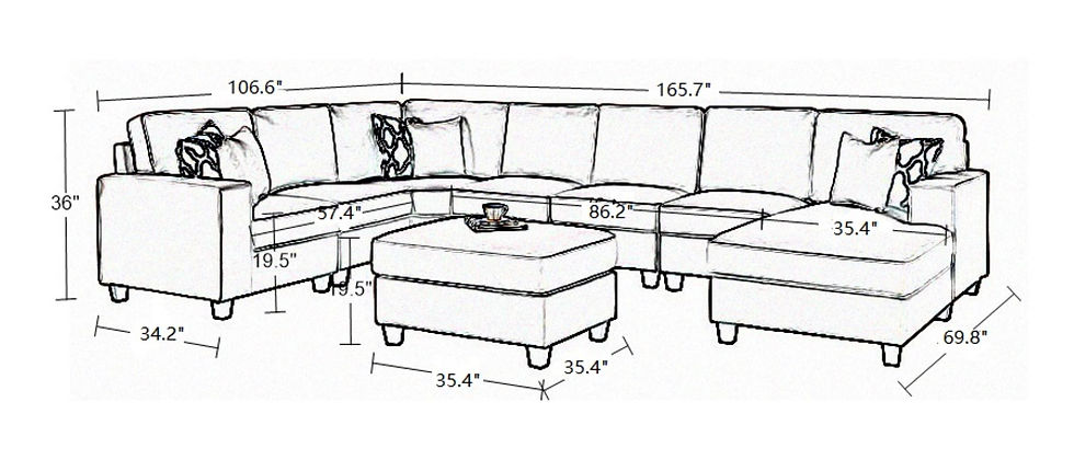 Thumbnail: Flexible Combination Module Sectional 9088-4