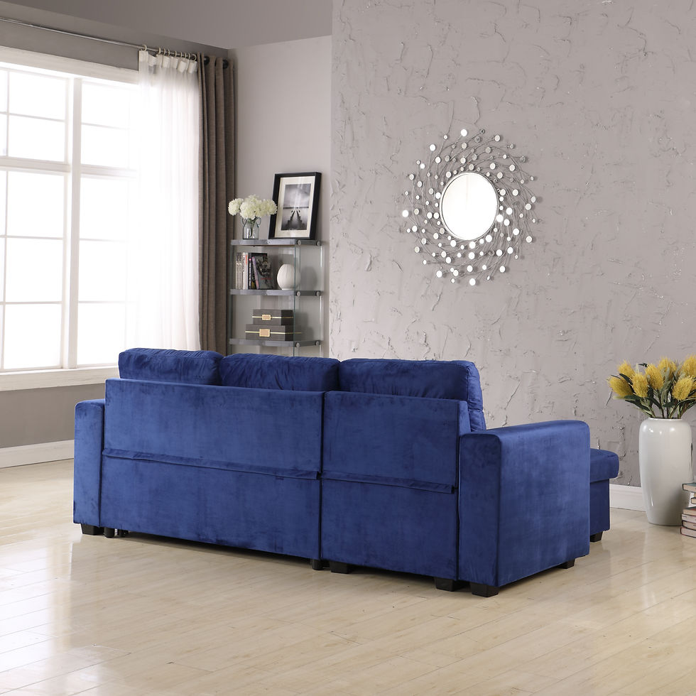 Thumbnail: Storage Reversible Convertible Sectional Sofa Sleeper-9025
