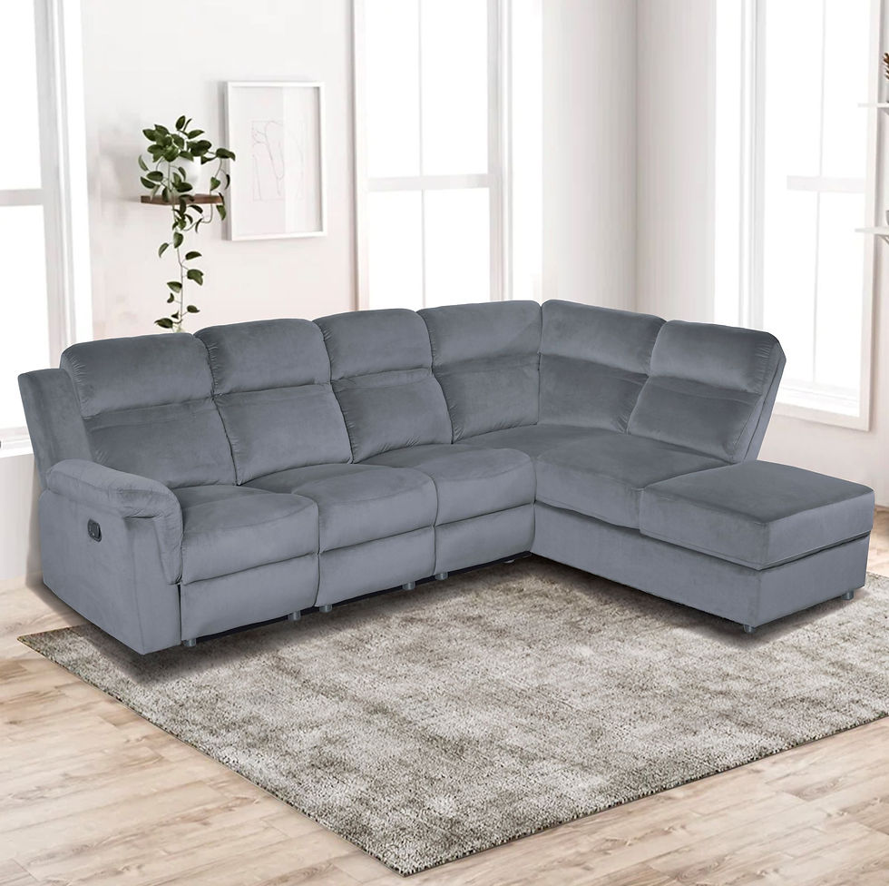 Thumbnail: Recliner Storage Upholstered Sectional Sofa-9089