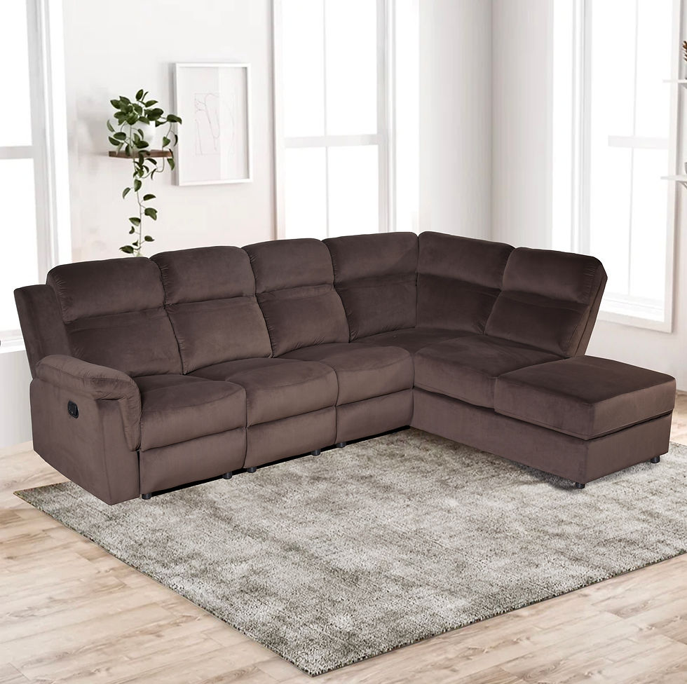 Thumbnail: Recliner Storage Upholstered Sectional Sofa-9089