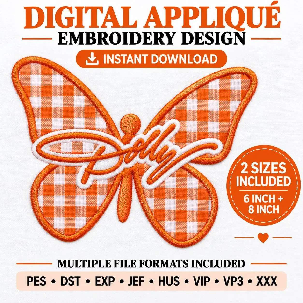 Tennessee Dolly Applique Embroidery File
