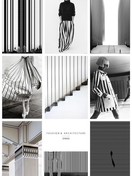 ARCHITECTURE vs FASHION - B&W STRIPES / N&B RAYURES  