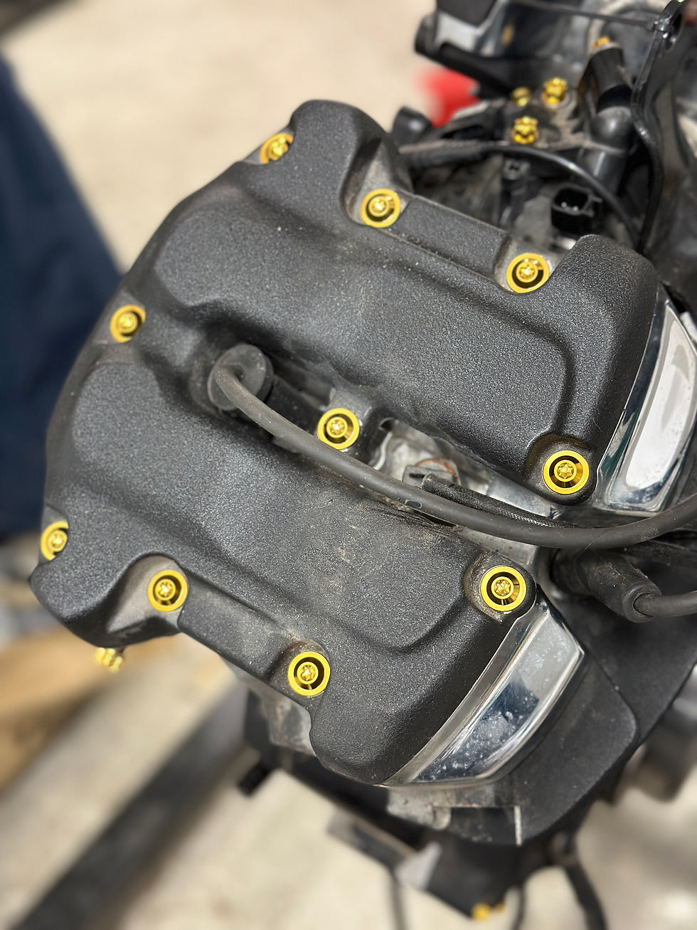 Thumbnail: Ultra-lightweight Titanium Bolts for Harley-Davidson M8