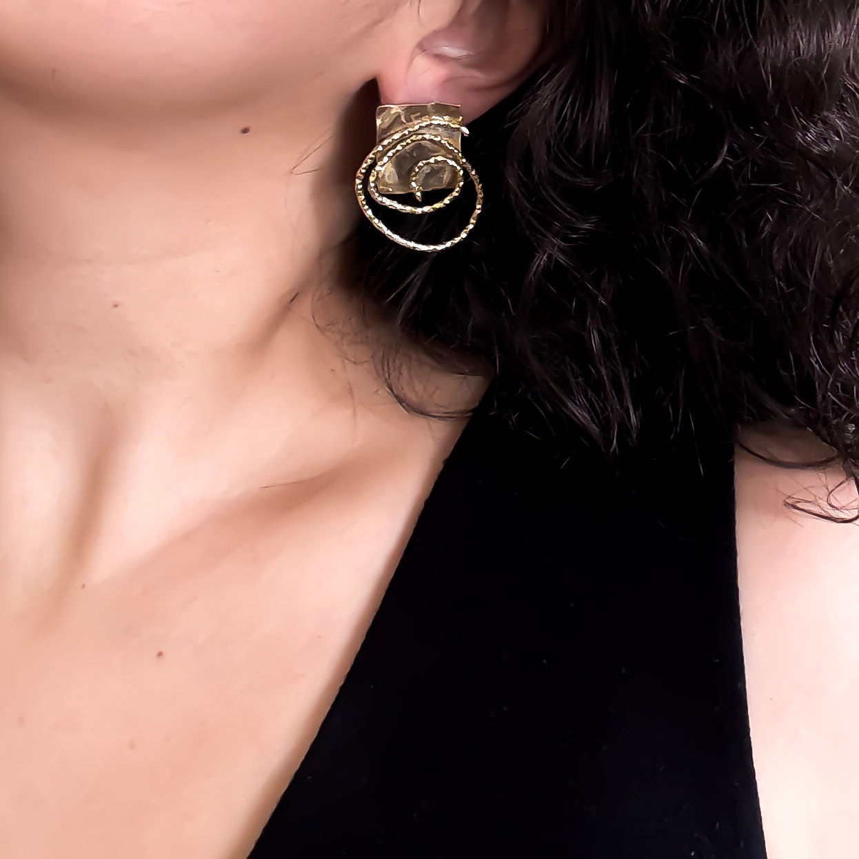 Akasha Küpe | Düzensiz yDöngü Küpe