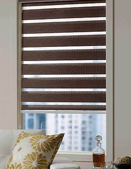 Zebra roller blinds colour Mahogany_edit