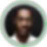 Imagen de una persona en un círculo mirando a la cámara. Hay un círculo verde alrededor de la imagen y un punto verde en la parte superior derecha del círculo.