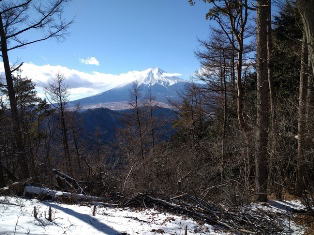 堂尾山公園から富士山を見る