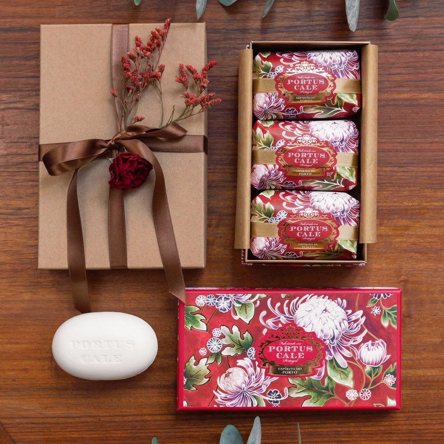 Ensemble de savon rouge noble Portus Cale