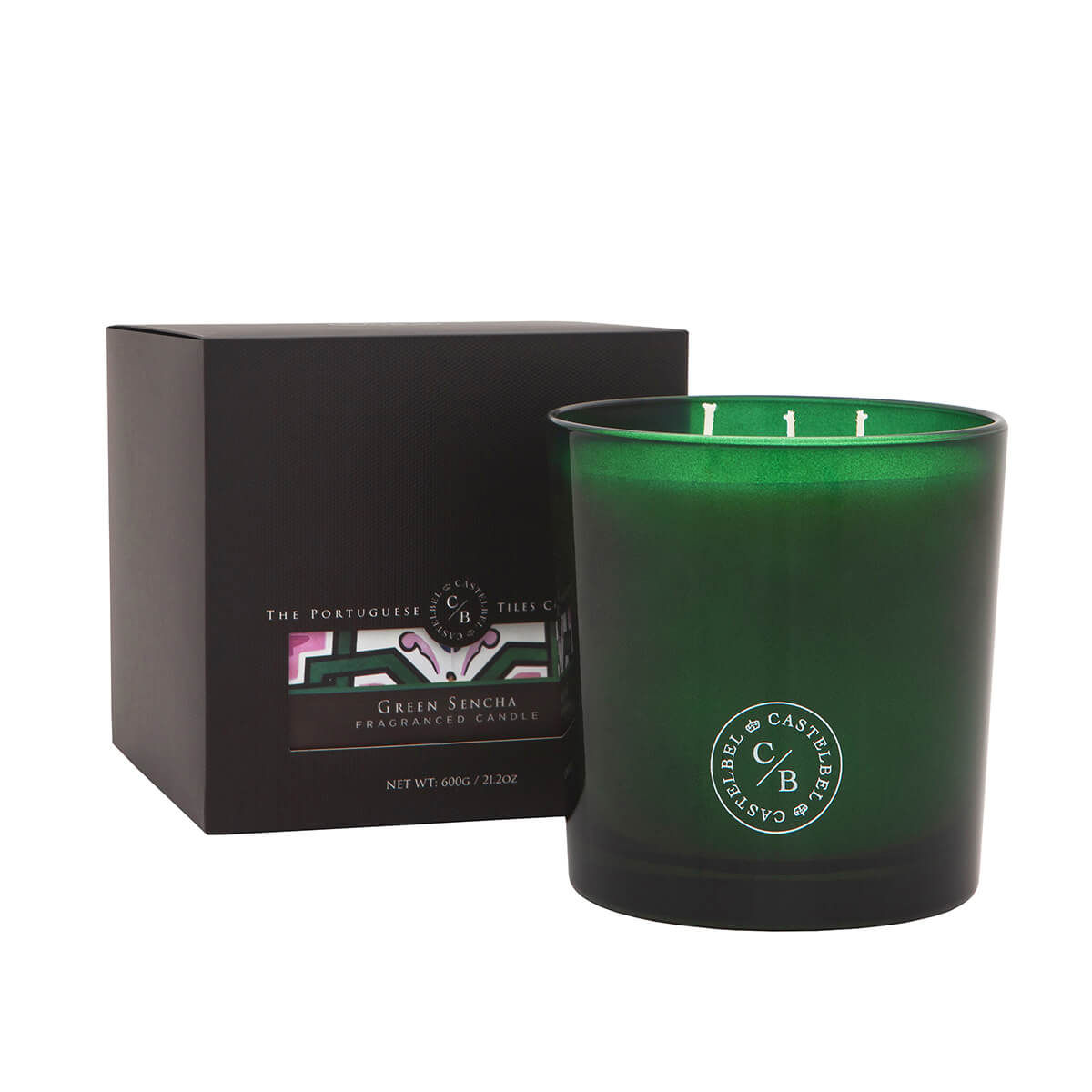 Bougie Aromatique 3 Mèches Sencha Vert 600g