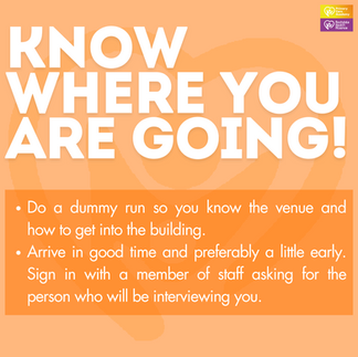 Know where you are going!  Arrive early, do a dummy run, sign in