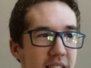 Josh Rice engages in conversation and laughter