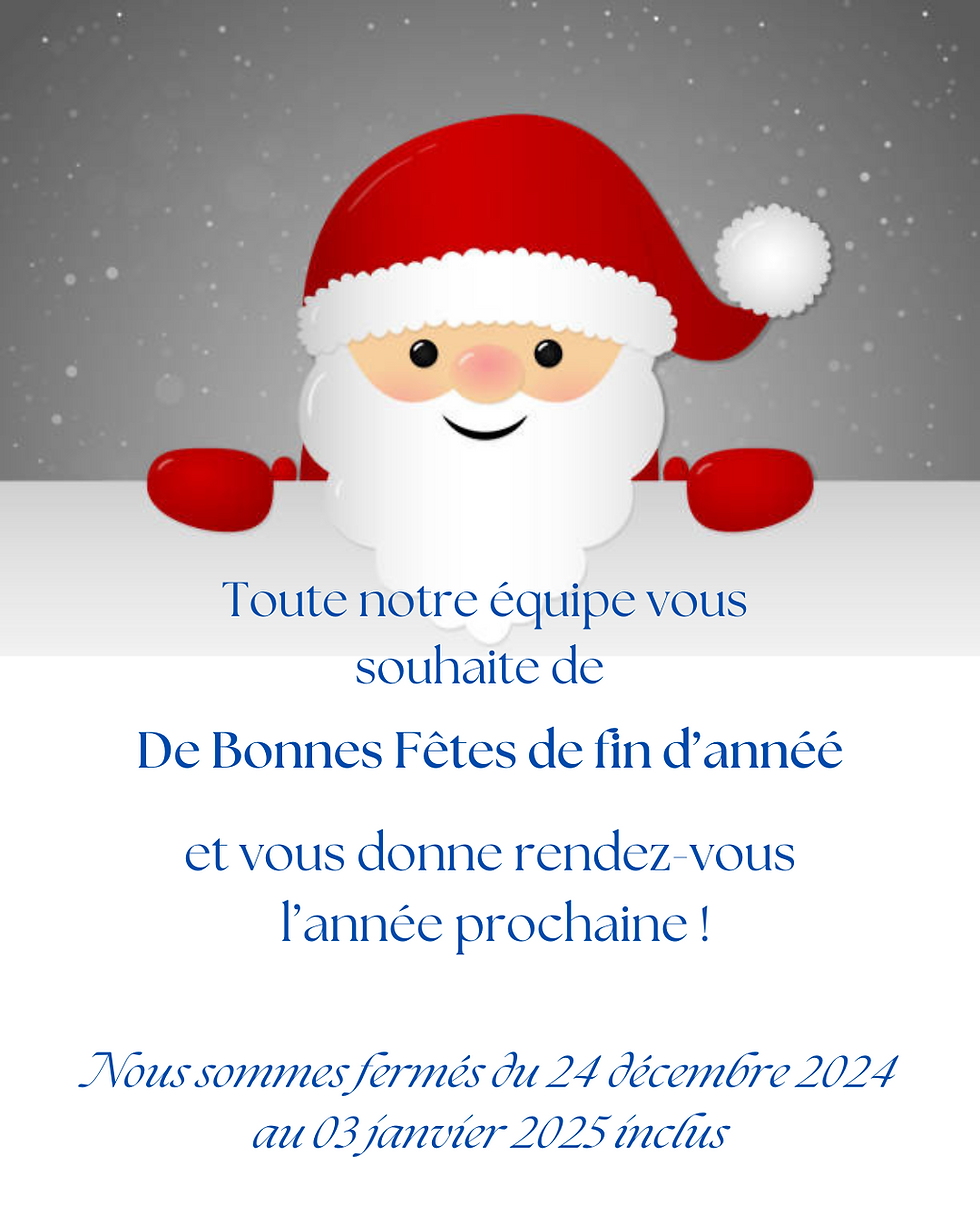 FERMETURE DE FIN D'ANNEE