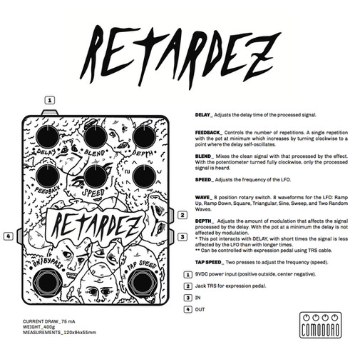 comodoro RETARDEZ ディレイ エフェクター RETARDEZ | comodoro