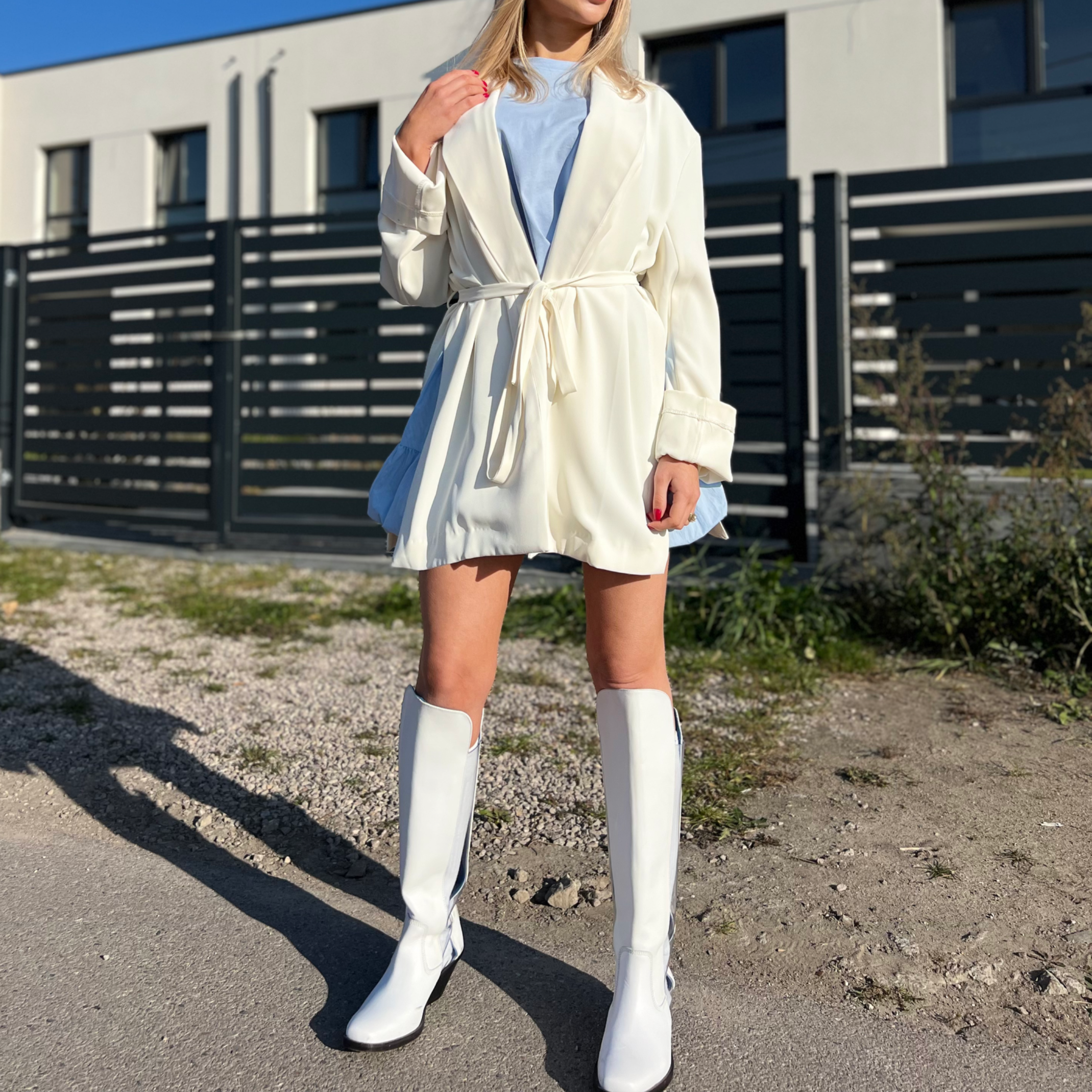 Marynarka – narzutka wiązana | Lekka i przewiewna