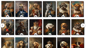 Custom Pet Portrait Painting Canvas Gift