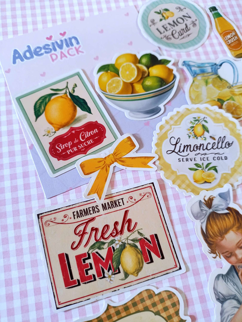 Miniatura: P04 - Adesivin Pack Vintage Limões