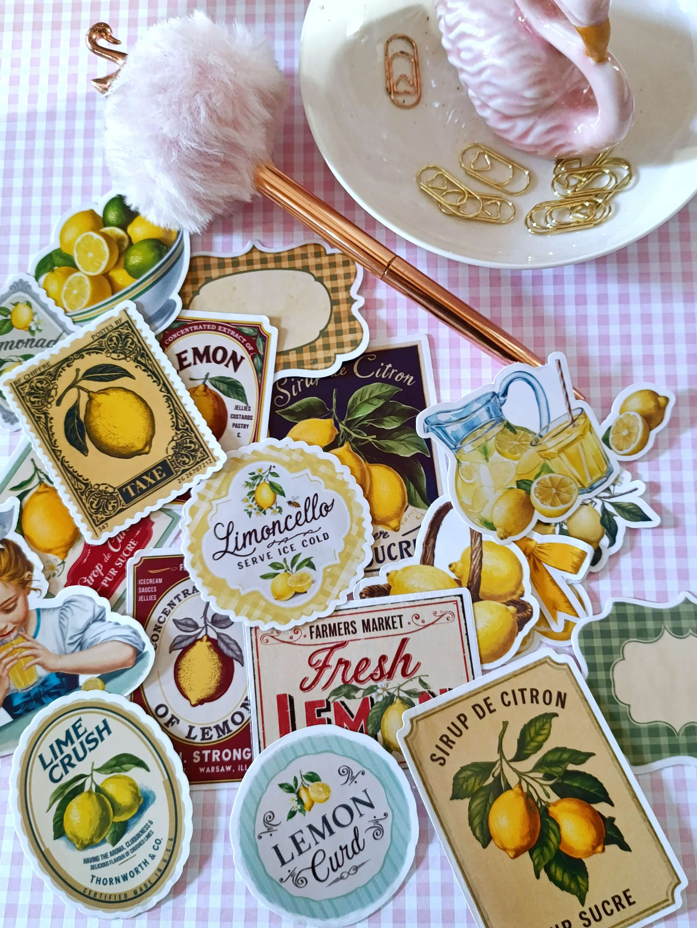 P04 - Adesivin Pack Vintage Limões