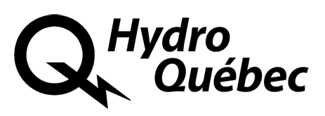 Logo d'Hydro Québec affiché en noir 