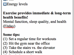Importance of Exercise