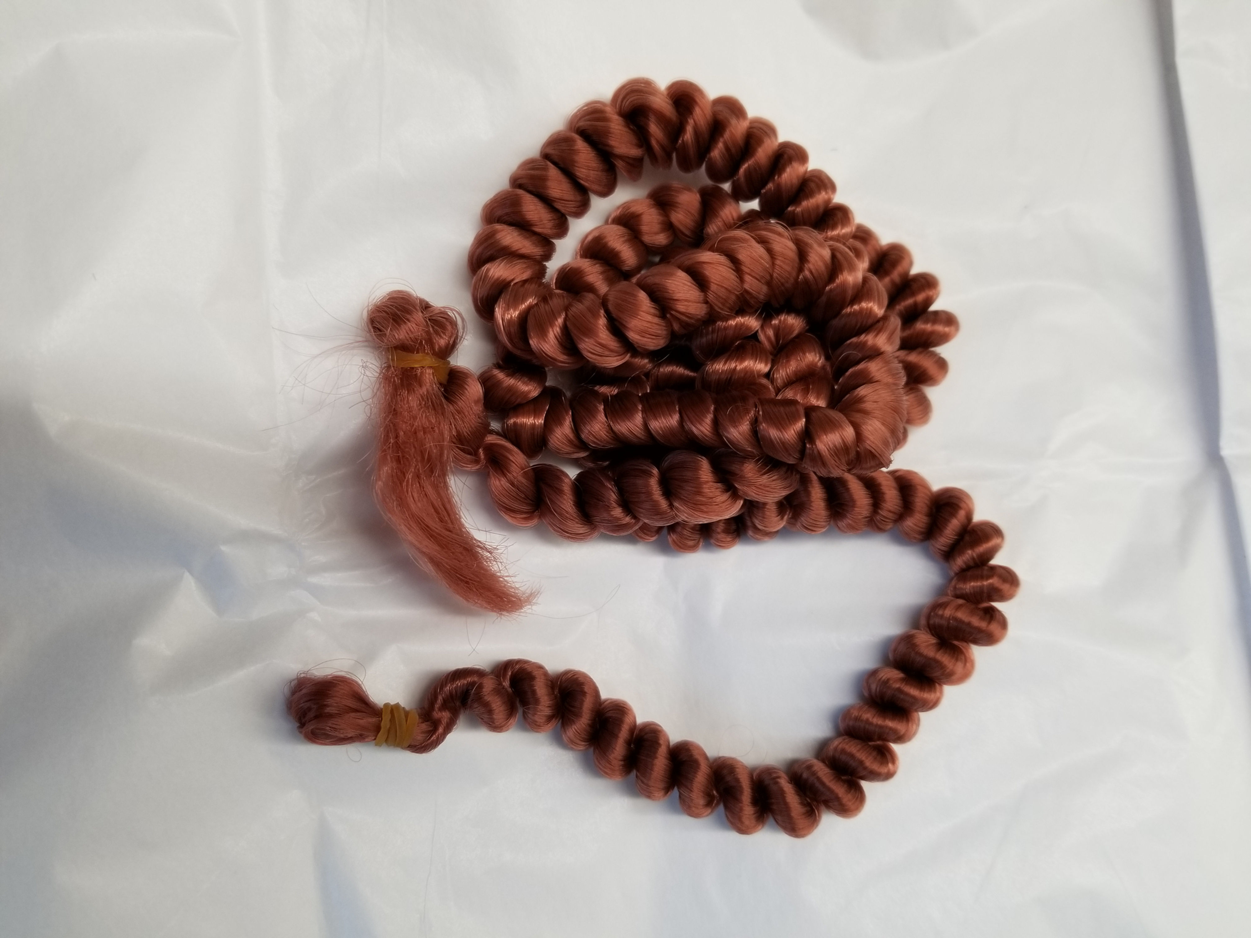  Curly Red  Synthetic Hair 1.2oz