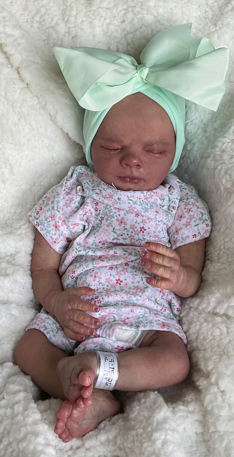 Thumbnail: BEAUTIFUL Realborn REBORN Clyde Asleep K-634 Karen’s Creations 