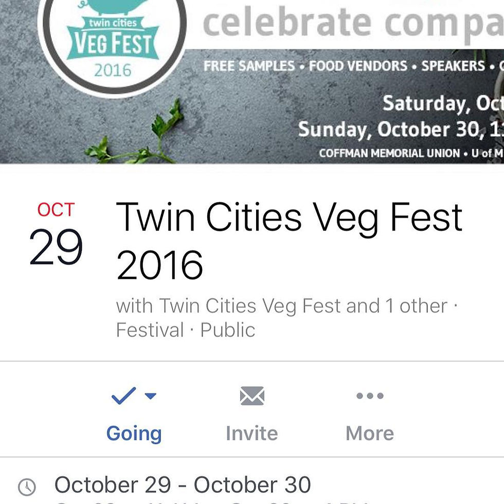 Come visit us at the Twin Cities Veg Fest this weekend. There will be yummy foods to sample and buy, speakers, and some amazing vendors. This will be our first time attending, and we are beyond excited to be presenting Farmaste Animal Sanctuary to everyone. Come join in the fun!