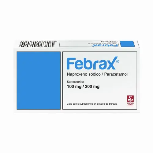FEBRAX 5 SUPOSITORIOS 100MG