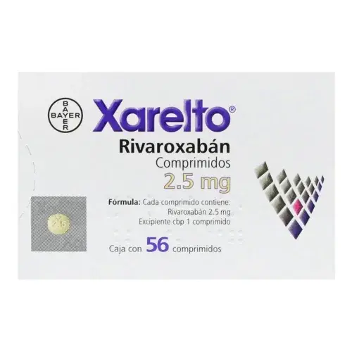 XARELTO 2.5 MG CAP 56