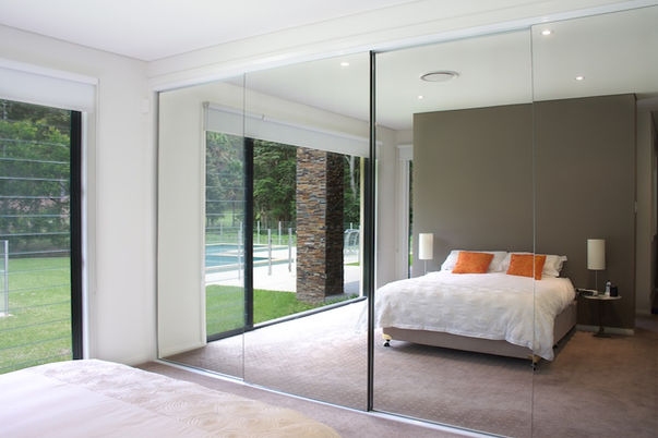 Frameless Sliding Mirror wardrobe Doors in melbourne
