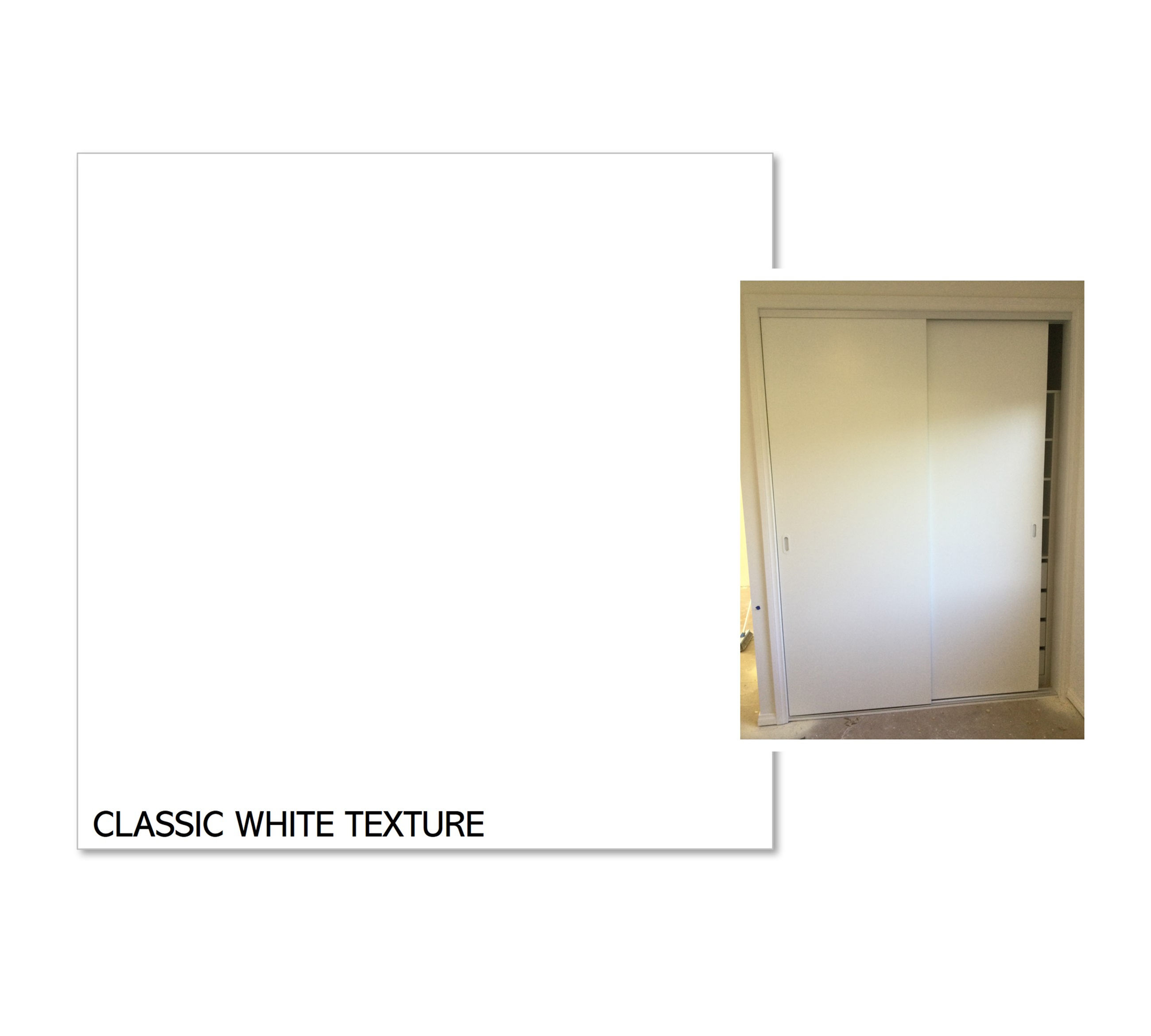 2 door white sliding wardrobe doors in Melbourne