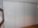 4 door frameless glass white sliding wardrobe doors in Melbourne