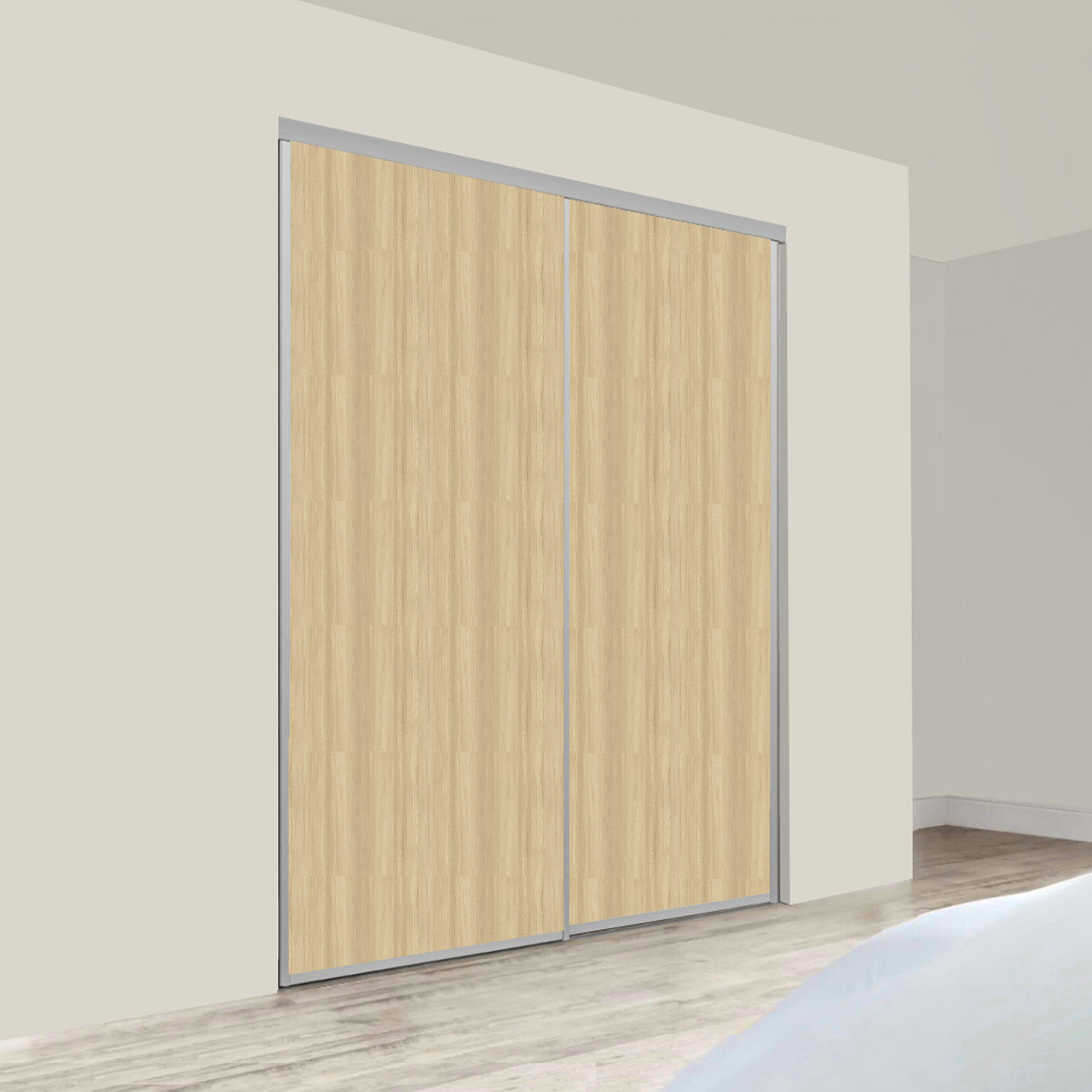 plantation ash woodmatt 2 door wardrobe door sliding by Melbourne wardrobes online