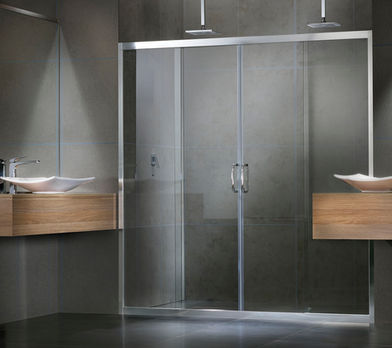 Modern wall to wall sliding shower screen melbourne