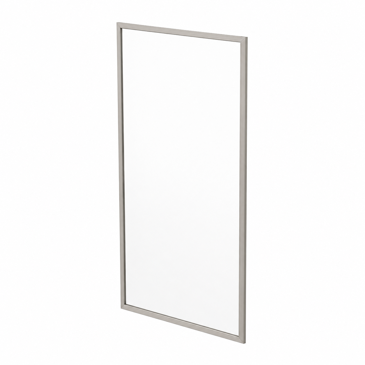 Eureka Adjustable Semi Frameless Shower Screen – Brushed Nickel Frame - Return P