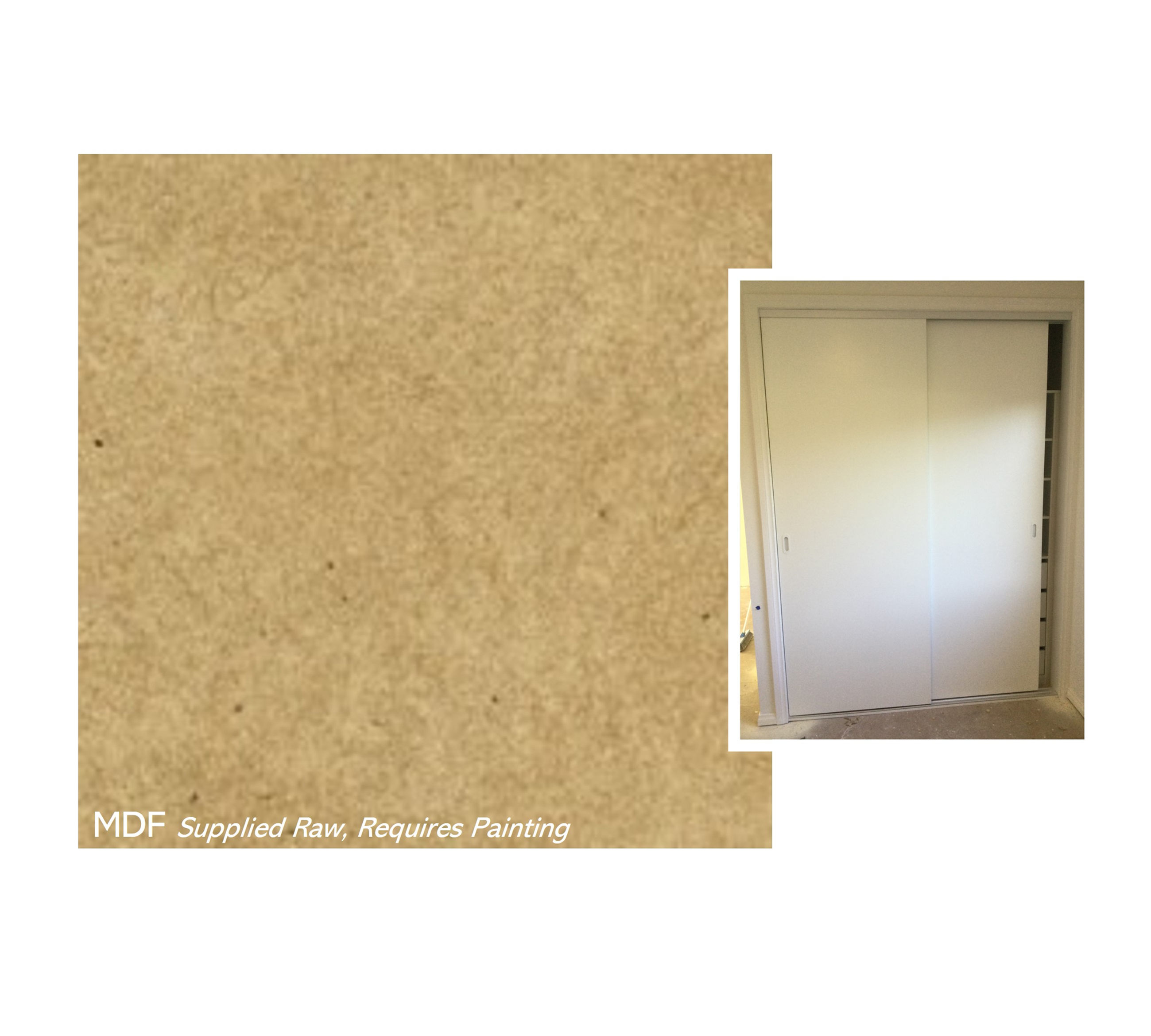 MDF finish for 2 door wardrobes with sliding doors by Melbourne wardrobes online