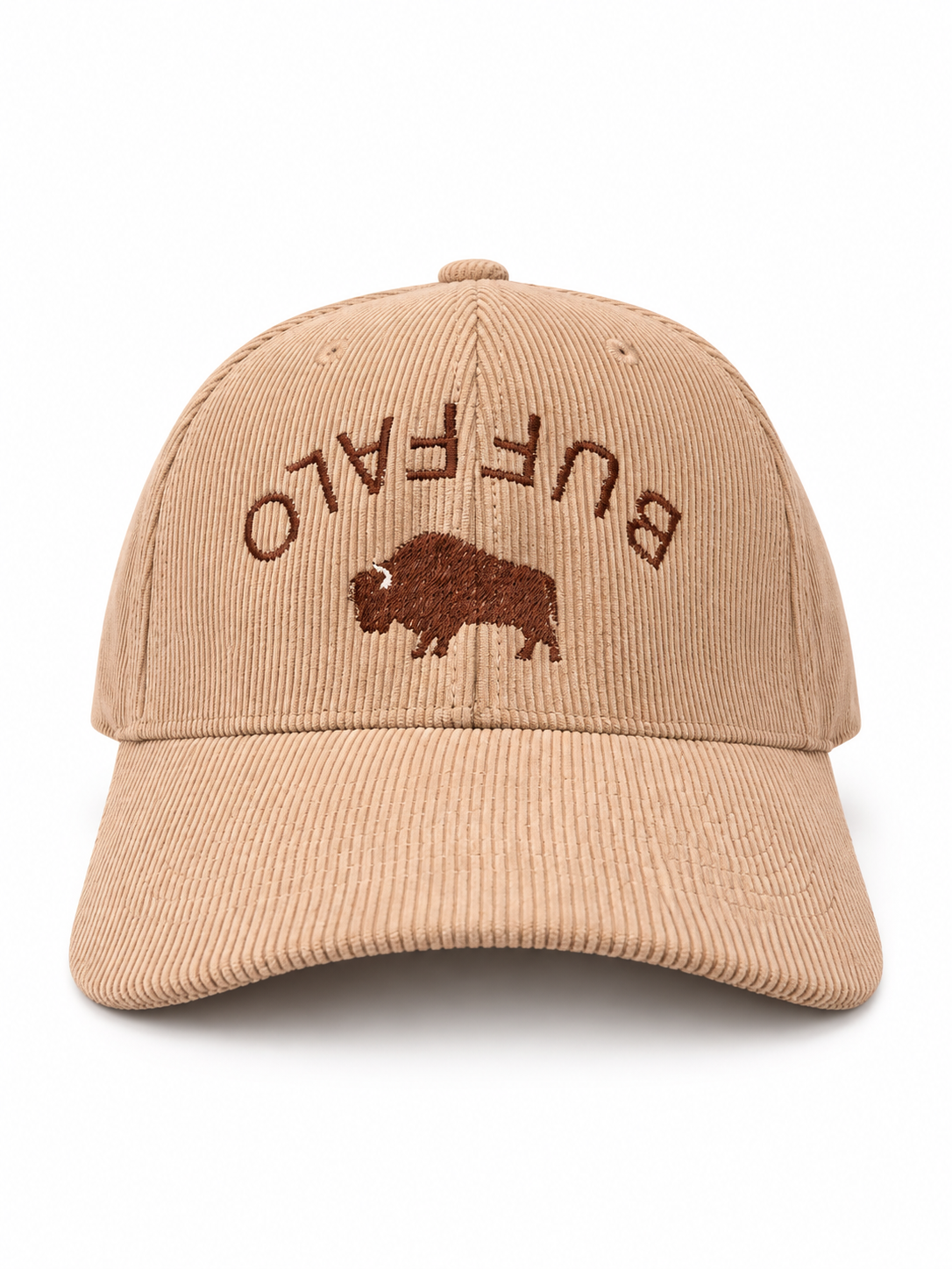 Buffalo Embroidered Corduroy Hat